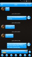 SMS Messages Gloss Azure Theme screenshot 1