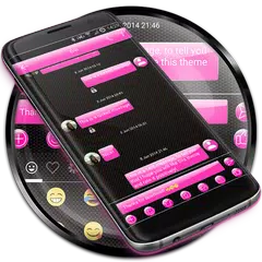 Скачать Gloss Pink SMS Сообщения APK