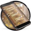 SMS Messages Gold Copper Theme APK