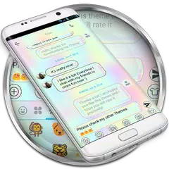 SMS Messages Holographic Theme APK download