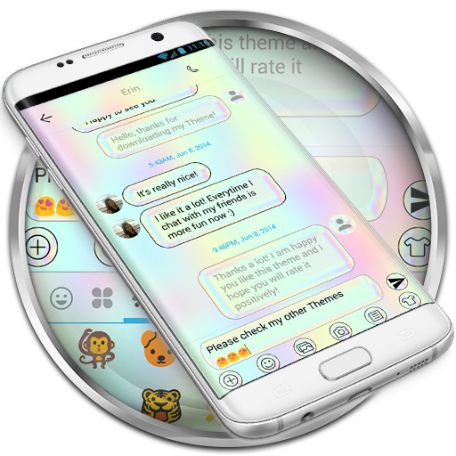 SMS Messages Holographic Theme