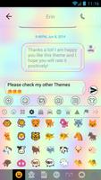 SMS Messages Holographic Theme capture d'écran 3