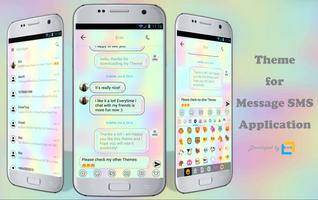 SMS Messages Holographic Theme Affiche