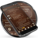 Leather Brown SMS Messages APK