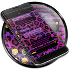 SMS Messages Leopard Pink icône
