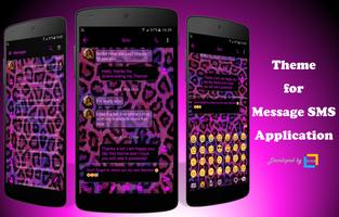 SMS Messages Leopard Pink постер