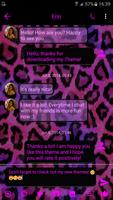 SMS Messages Leopard Pink capture d'écran 1