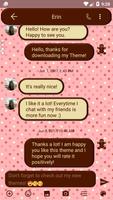Chocolate SMS رسائل تصوير الشاشة 1