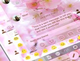 SMS Messages Love Cherry Theme screenshot 3