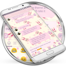 SMS Messages Rabbit Pink Theme APK