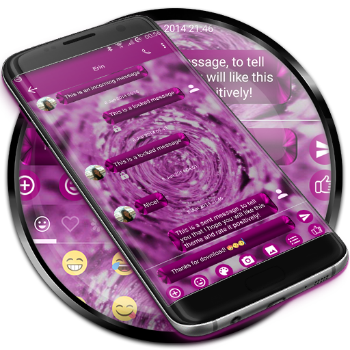 SMS Messages ShadingPink Theme