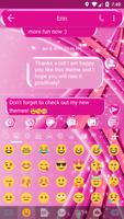 SMS Messages Sparkling Pink اسکرین شاٹ 3