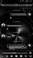 SMS Messages Spheres Black স্ক্রিনশট 1