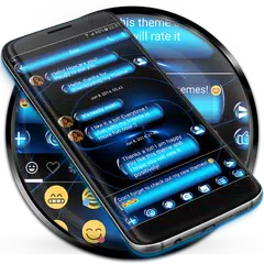 Baixar SMS Messages SpheresBlue Theme APK