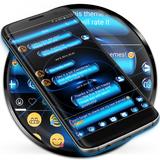 SMS Messages SpheresBlue Theme icône