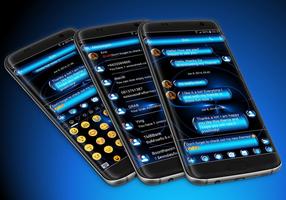 SMS Messages SpheresBlue Theme Affiche