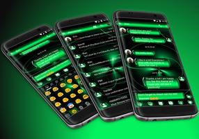 Spheres Green SMS Messages Affiche