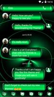 Spheres Green SMS Messages capture d'écran 1