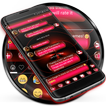 SMS Messages Spheres Red Theme