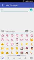 KK SMS Emoji plugin اسکرین شاٹ 1