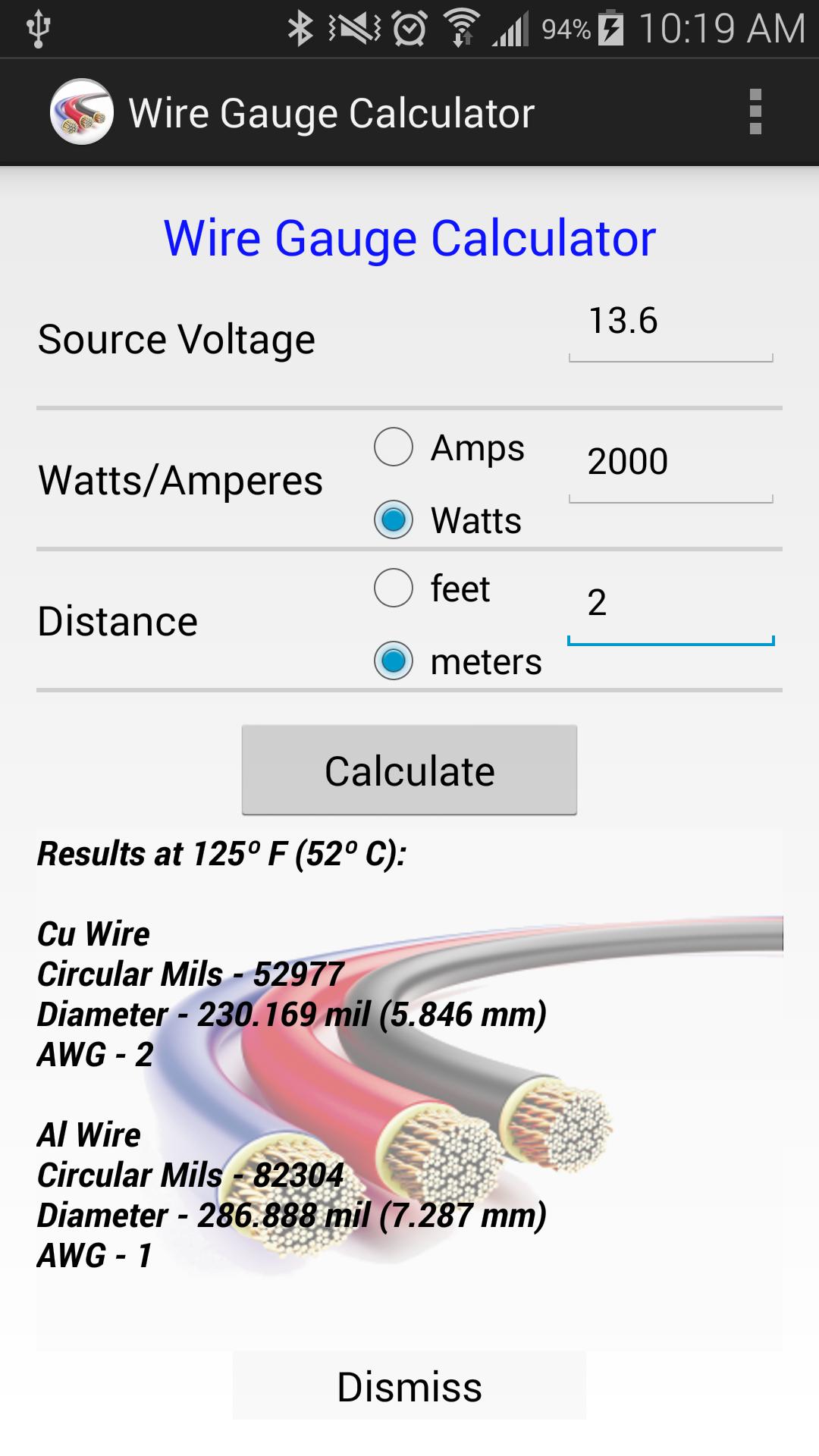 Descarga de APK de Wire Gauge Calculator para Android