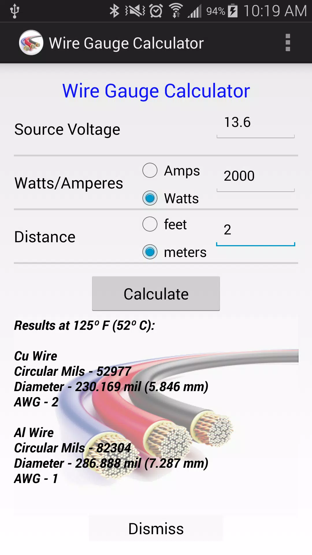 Wire Gauge Calculator APK pour Android Télécharger