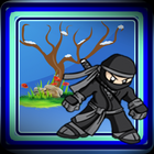 Black ninja warrior tower icon