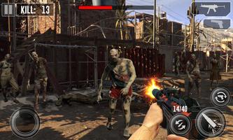 Zombie Shooting Dead Zombie Frontier 3D captura de pantalla 2