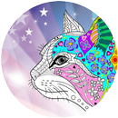 Coloring book for adults: cats and sweets APK