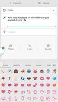 Sliding Emoji Keyboard capture d'écran 1