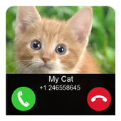 Fake Call Cat Joke icon