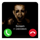 Scary Girl Scream Call Prank icon