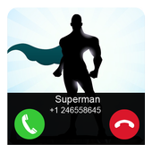 Call From SuperHero Prank icon