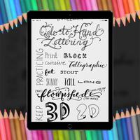 Hand Lettering Art 3D HD Affiche