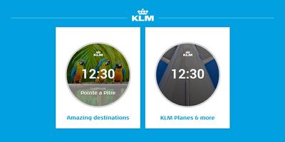 KLM Travel Watch Face الملصق