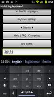 MultiLing Keyboard captura de pantalla 1