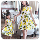Mother and Daughter Dress Design icône