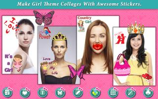 Girl Collages captura de pantalla 2