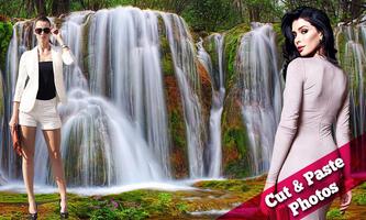 Waterfall Collages Affiche