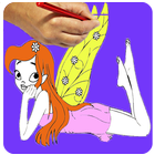 kidapp- princess coloring book icon