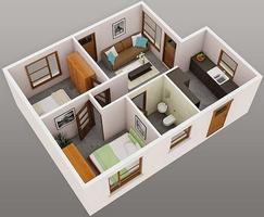 Home Interior Design 3D پوسٹر