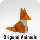 Animaux d'origami icône