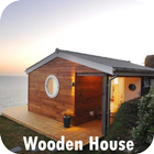 Maison en bois icône