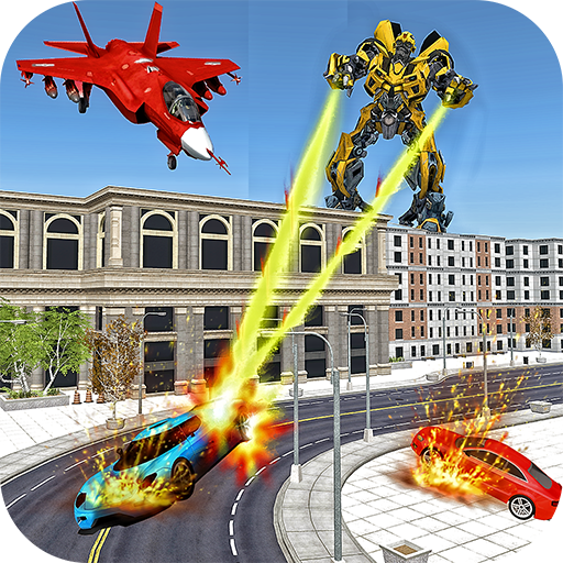 City Plane Transform Robot