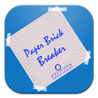 paper brick breaker icon