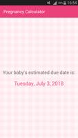 Calculatrice de grossesse - La date d'échéance capture d'écran 2
