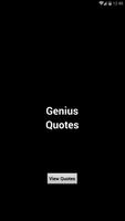 Genius Quotes Affiche