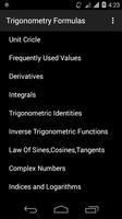 Trigonometry Formulas poster