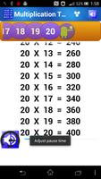 Multiplication Tables for Kids capture d'écran 3