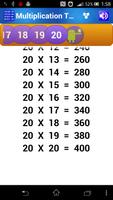 Multiplication Tables for Kids ảnh chụp màn hình 2